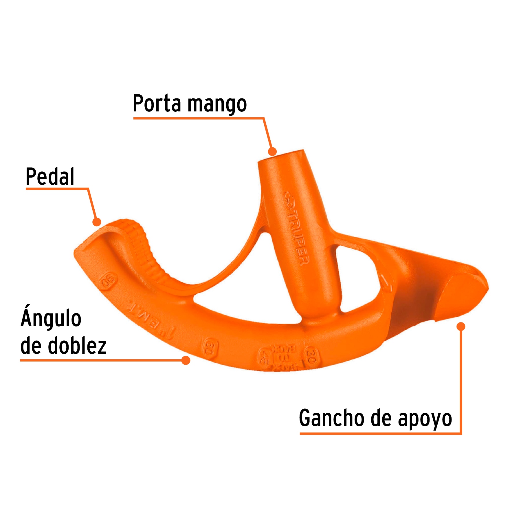 DOTU-75100+FC1 DOBLADOR DE TUBO CONDUIT DE 1" TRUPER DOTU-75100 - Imagen 2