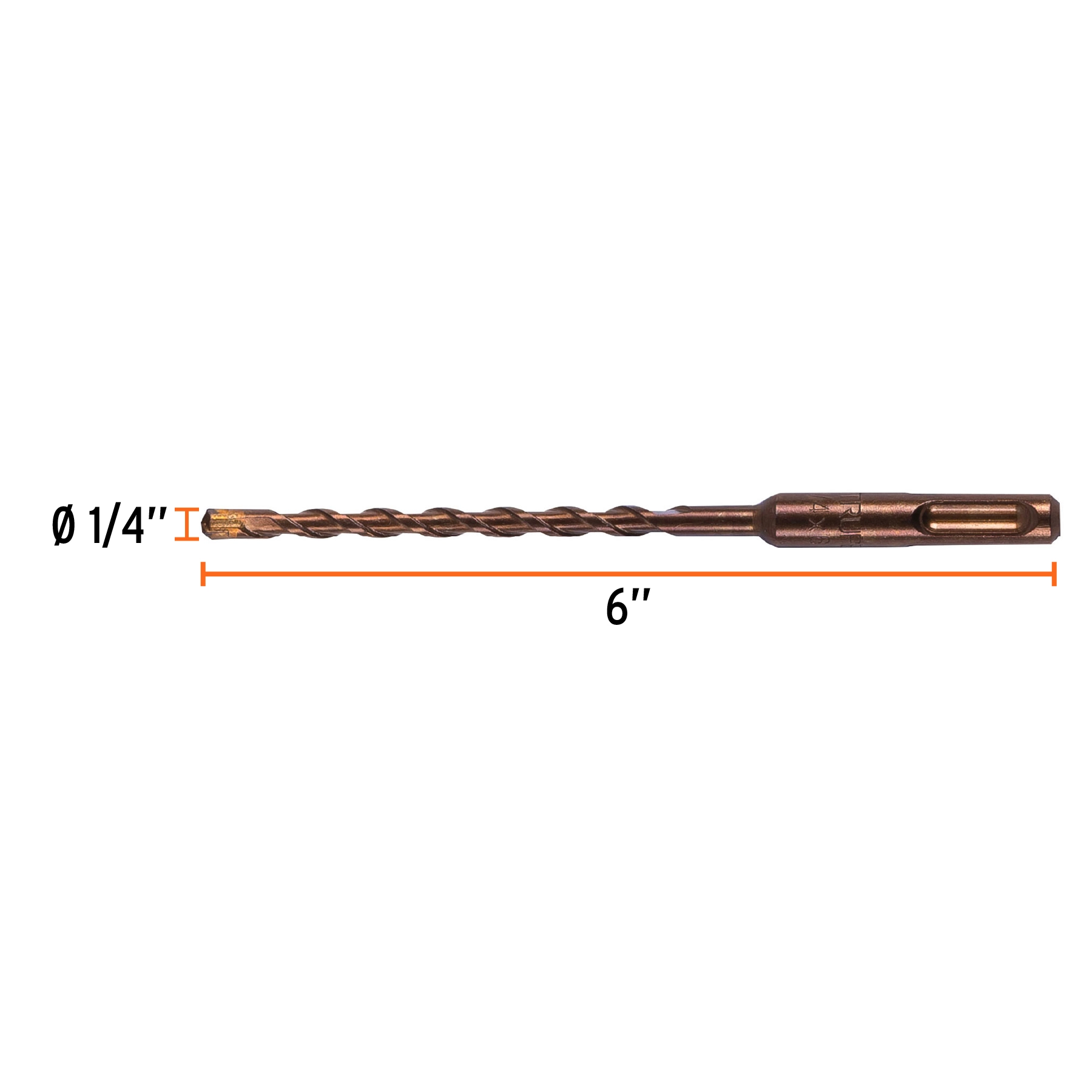 BS-1-4X6+FC1 BROCA SDS PLUS 1/4" X 6", TRUPER BS-1/4X6 - Imagen 2