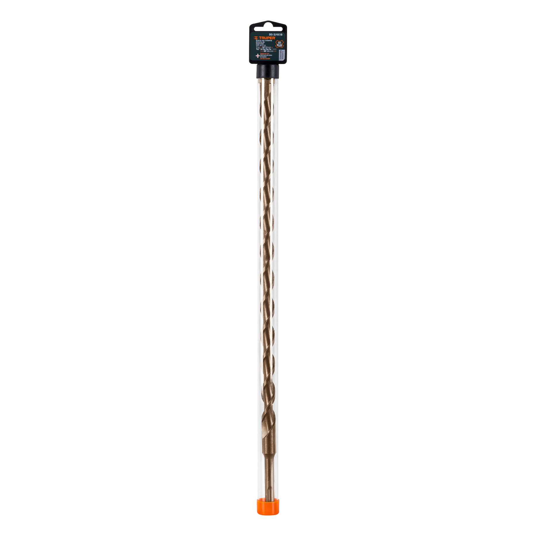 BS-3-4X18+E1 BROCA SDS PLUS 2/4" X 18", TRUPER BS-3/4 X 18