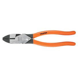 PINZA PARA ELECTRICISTA 9" C/PONCHADOR DE TERMINALES EXPERTOS- T210-9X TRUPER