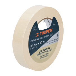 cinta masking tape 1" x 50m, truper msk 1