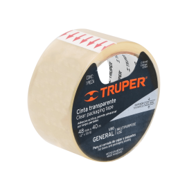 cinta transparente 48mm x 40m, truper ctr 40