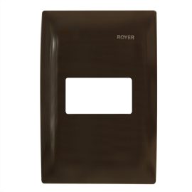 PLACA DE 1 MODULO HORIZONTAL CHOCOLATE ROYER